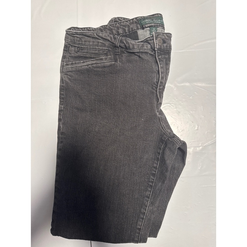 Lauren Jeans Co. Women's Gray‎ Wash Denim Pants - Size 10 Cotton Blend